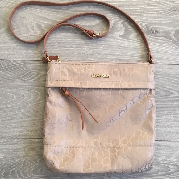 Calvin Klein Handbags - Calvin Klein Signature Monogram Nylon Crossbody